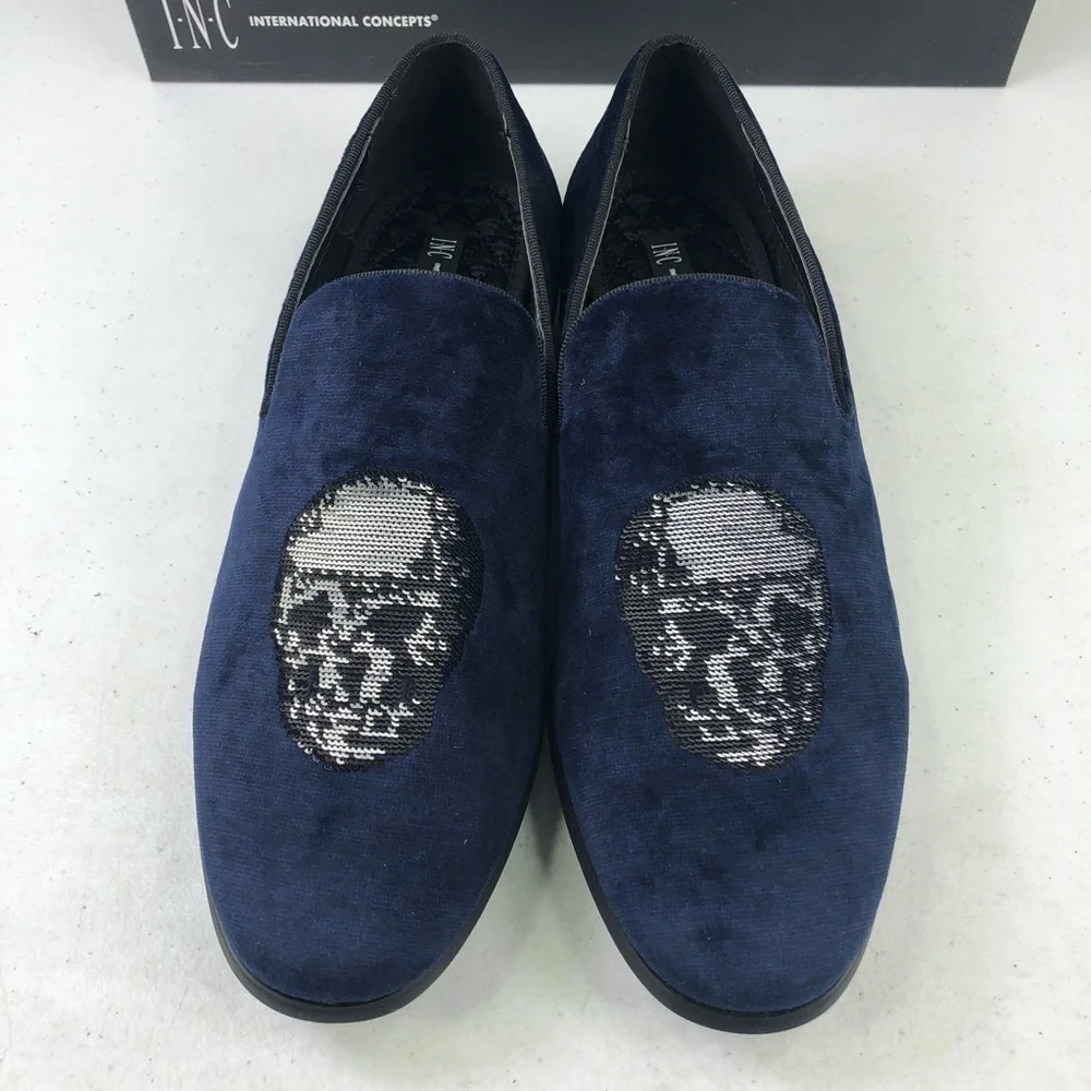 INC International Concepts Nova Navy Slip On Shoes